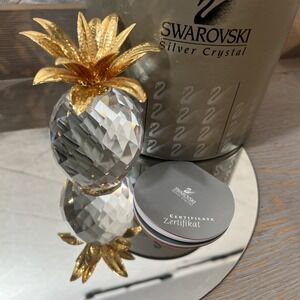 "Large" Swarovski Crystal~**PINEAPPLE**~Austria~BOX & COA~4" Tall